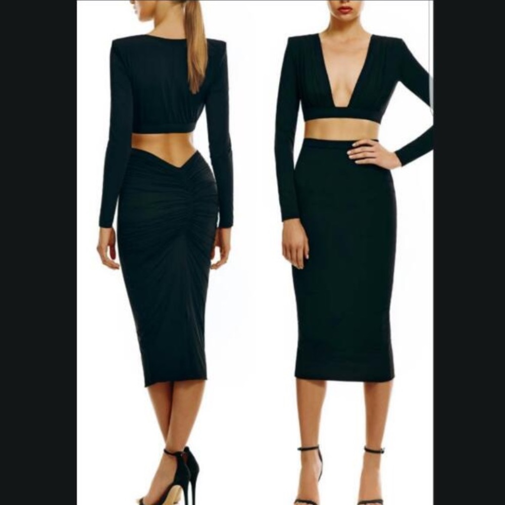Misha Collection Regina Xs NWT set (skirt and top)